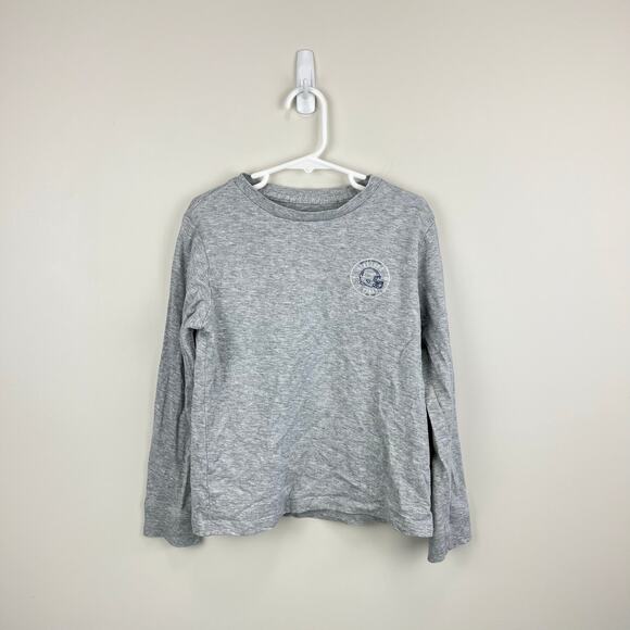 Vineyard Vines Long Sleeve Gray Football T-Shirt 6 - Picture 1 of 6